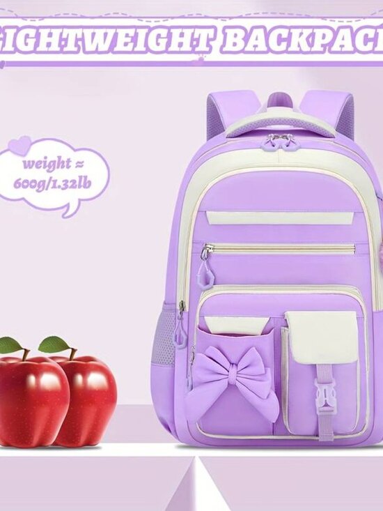 Set of 3 Bow Campus Backpacks Handbags Laptop Backpack main image 7